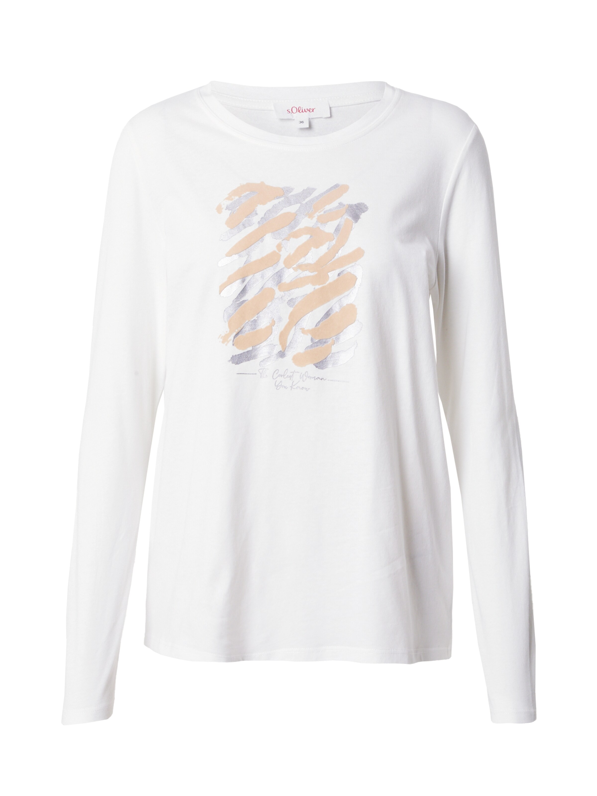 s.Oliver Shirt in Beige: front