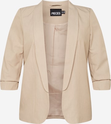 PIECES Curve Blazer 'PCBOSELLA' in Beige: predná strana