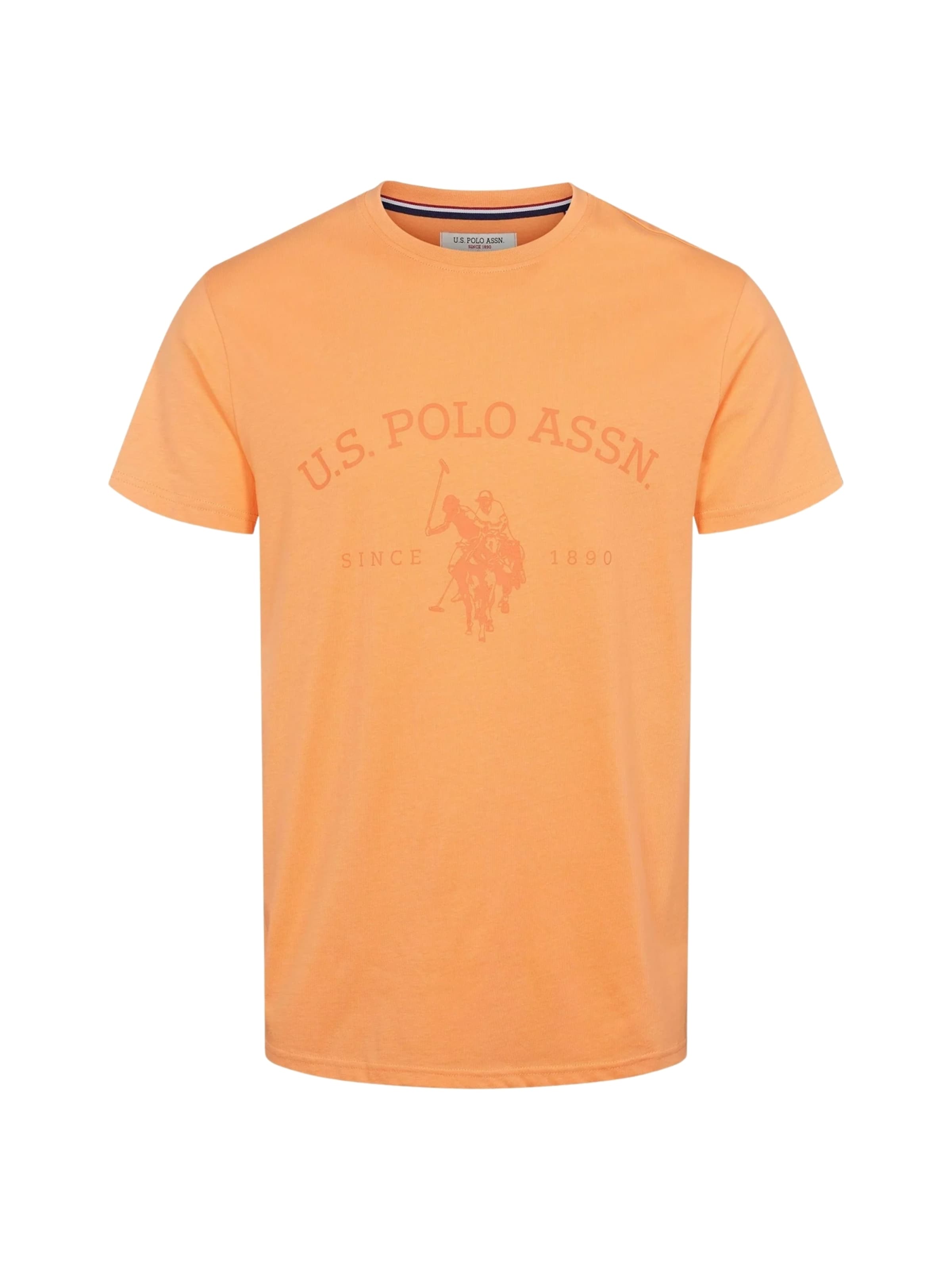 U.S. POLO ASSN. Shirt 'Archibald' in Oranje: voorkant