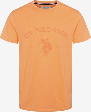 U.S. POLO ASSN. Shirt 'Archibald' in Oranje: voorkant