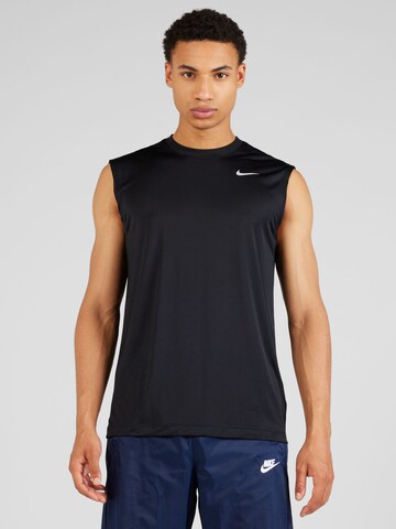 T-Shirt fonctionnel NIKE en noir : devant