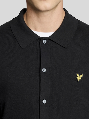 Lyle & Scott Gebreid vest in Zwart