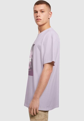Merchcode T-Shirt 'Summer - Every Summer Has A Story' in Lila