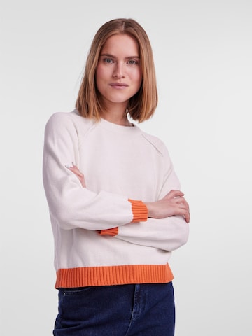 PIECES Sweater 'NISTRA' in White: front