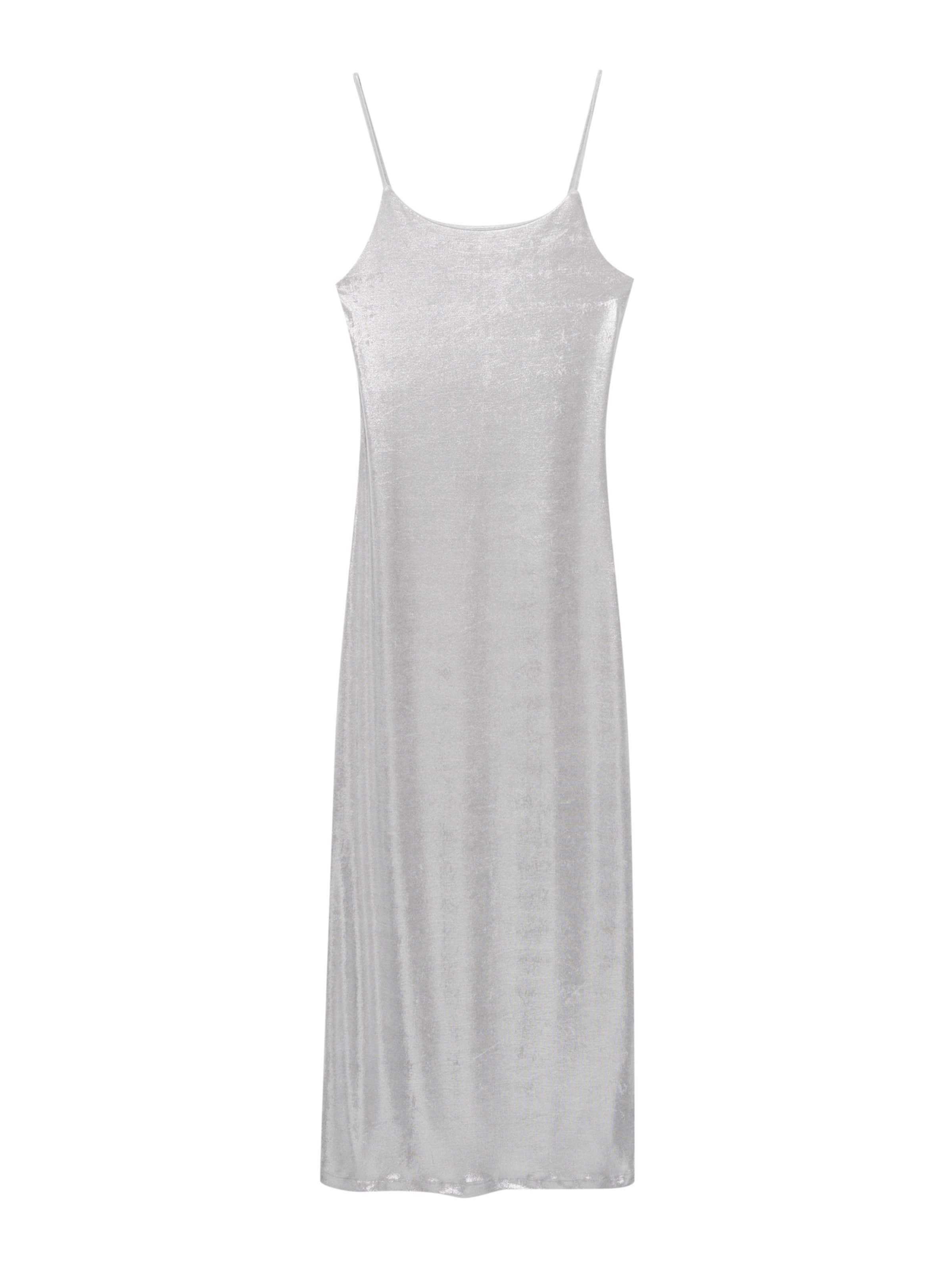 Pull&Bear Kleid in Silber: Vorderseite