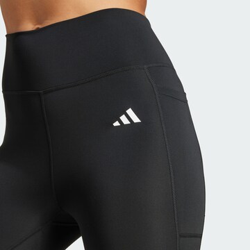 ADIDAS PERFORMANCE Skinny Workout Pants 'Optime Essentials' in Black