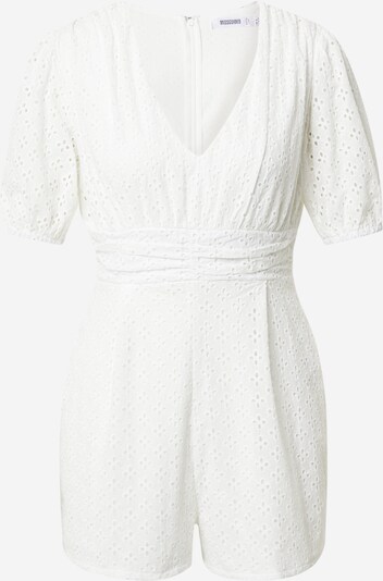 Missguided Jumpsuit 'BRODERIE' in weiß, Produktansicht
