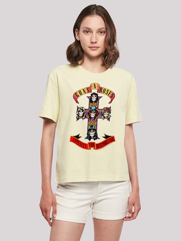 T-shirt F4NT4STIC en jaune : devant