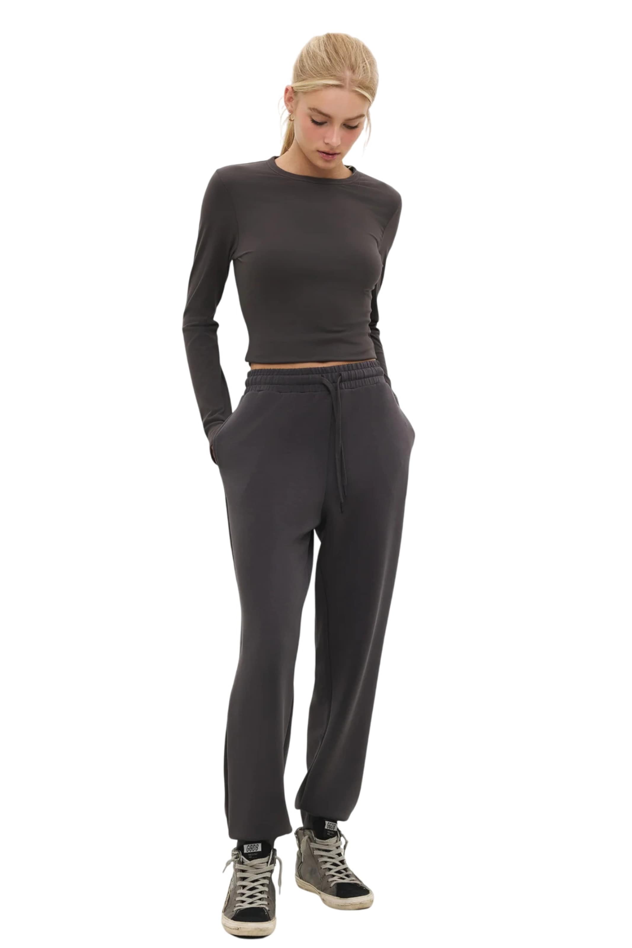 No Matter What Tapered Pants in Grey