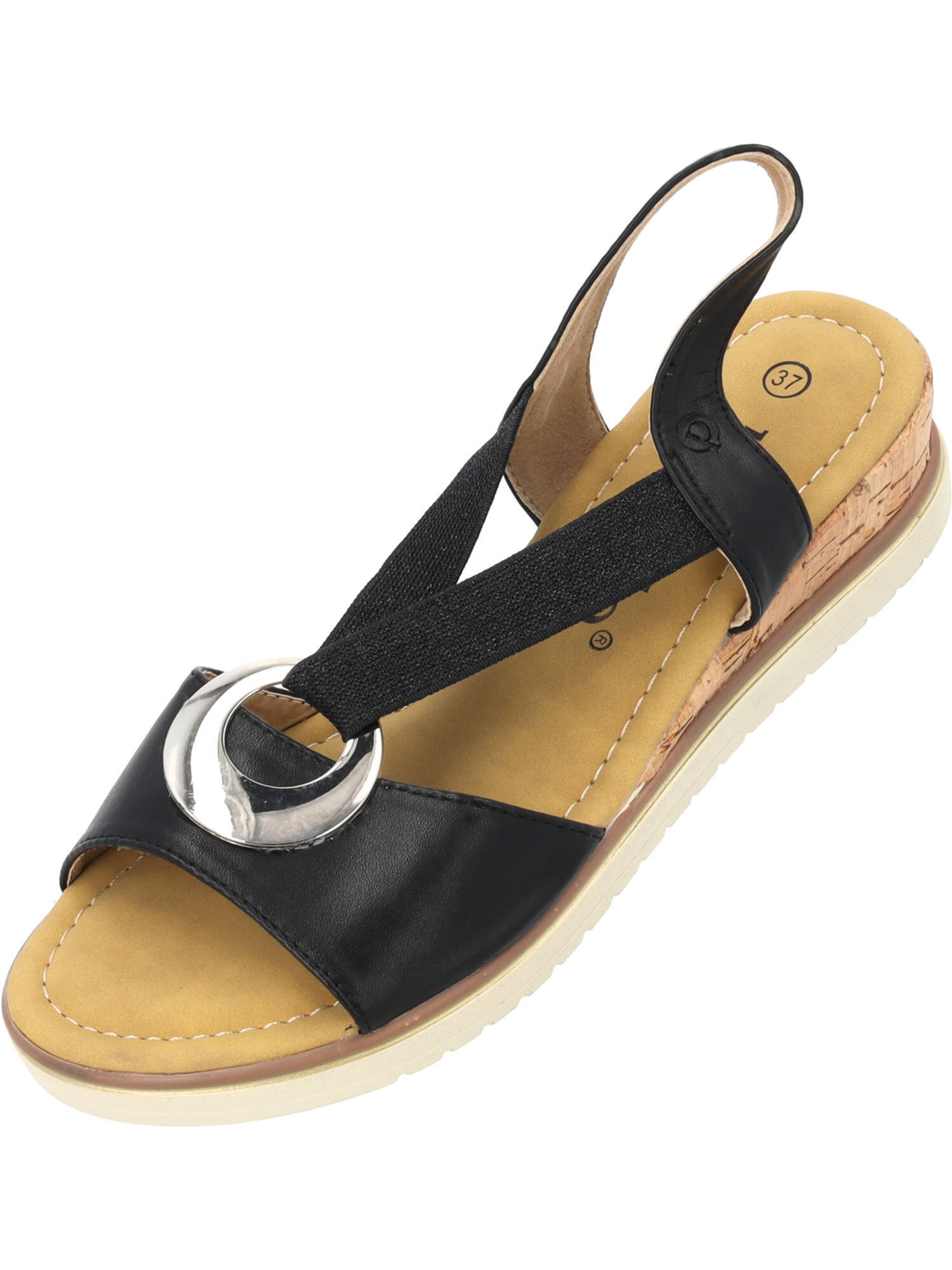 Palado Strap sandal 'Thido' in Black: front