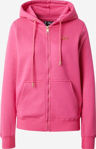 19V69 ITALIA Sweatjacke 'BIANCA in Pink: predná strana