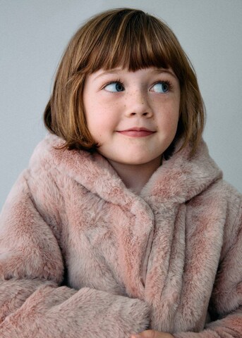 MANGO KIDS Coat in Pink