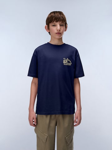 NAPAPIJRI - Camiseta 'S-Acadia' en azul: frente