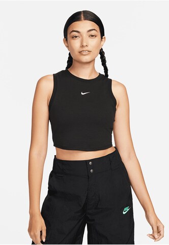 NIKE Sporttop in Schwarz: Vorderseite