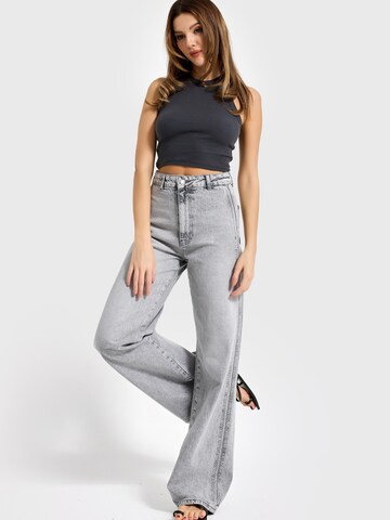 IT'S BASIC Loosefit Jeans 'Loose Mid Rise Jeans' in Grijs