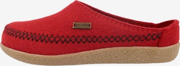 HAFLINGER Hausschuh 'Blizzard Credo' in Rot: Vorderseite