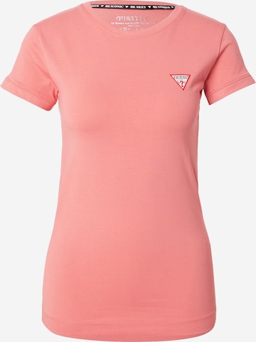 T-shirt GUESS en rose : devant