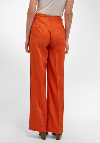 Bootcut Pantalon à plis Peter Hahn en orange