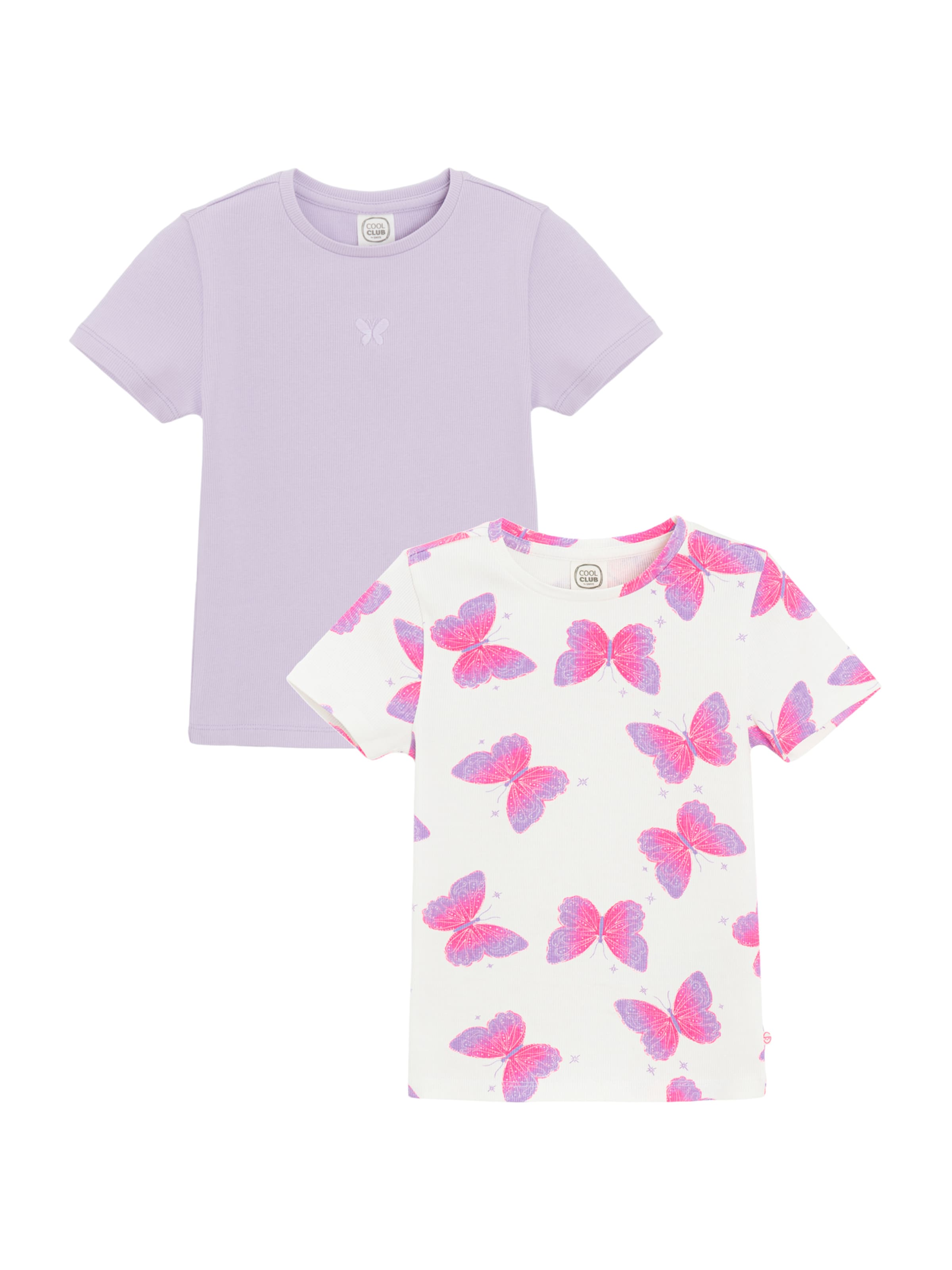 T-Shirt Cool Club en violet : devant