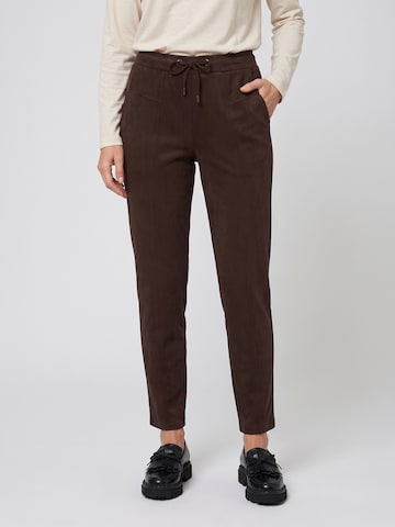 Olsen Regular Pants 'Lisa' in Brown: front
