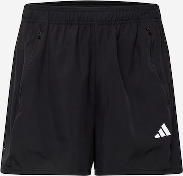 ADIDAS PERFORMANCE Regular Workout Pants 'Train Essentials' in Black: front
