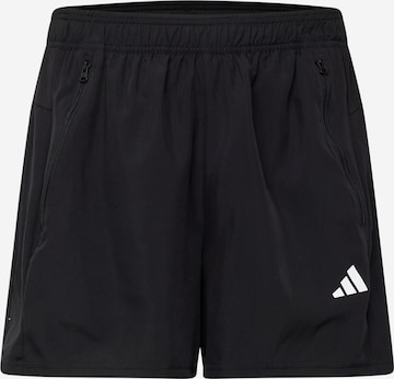 ADIDAS PERFORMANCE Regular Sports trousers 'Train Essentials' in Black: front