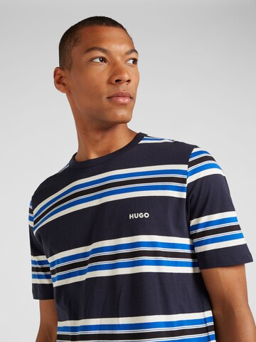 HUGO T-Shirt 'BLUE2_NAOLO' in Blau