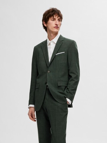 Slim fit Giacca da completo 'SLHOASIS' di SELECTED HOMME in verde: frontale