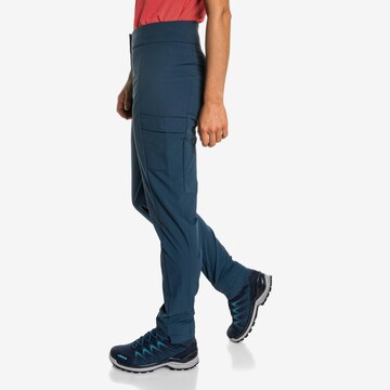 Schöffel Slimfit Outdoorové kalhoty 'Teisenberg' – modrá
