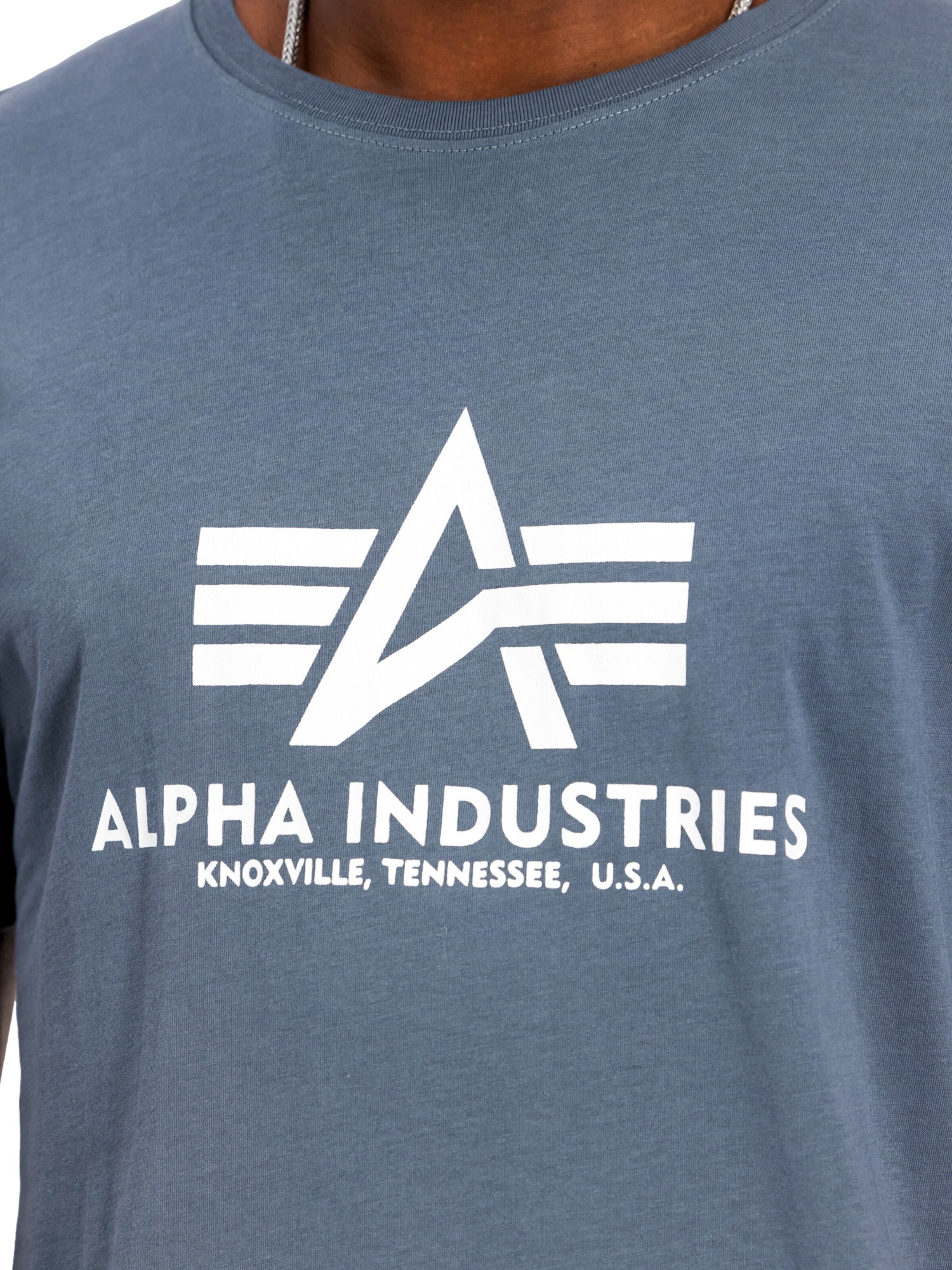 Tricou de la ALPHA INDUSTRIES pe albastru