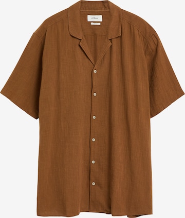 Coupe regular Chemise s.Oliver en marron : devant