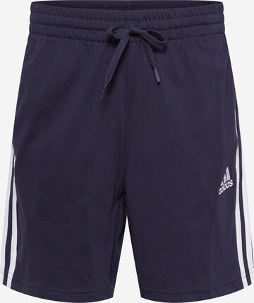 Regular Pantalon de sport 'Aeroready Essentials 3-Stripes' ADIDAS SPORTSWEAR en bleu : devant