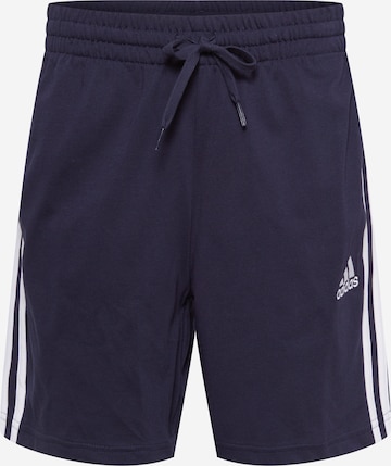 ADIDAS SPORTSWEAR Regular Sportbroek 'Aeroready Essentials 3-Stripes' in Blauw: voorkant