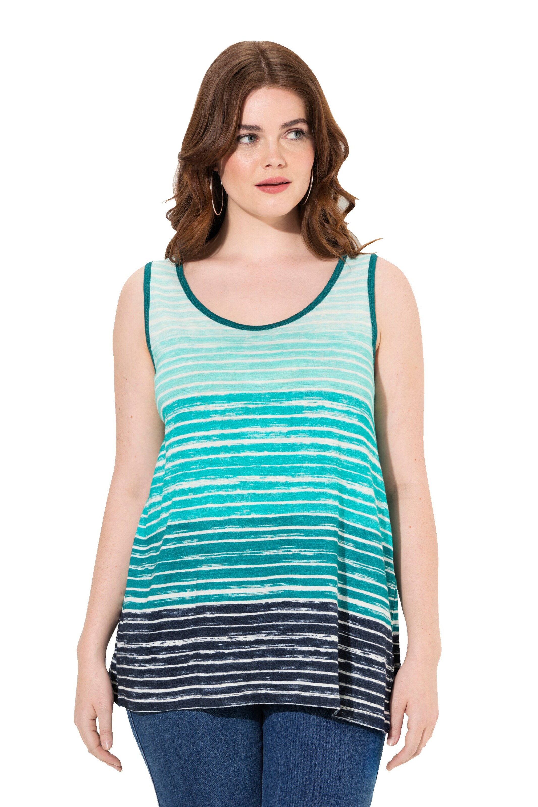 Ulla Popken Top in Blauw: voorkant