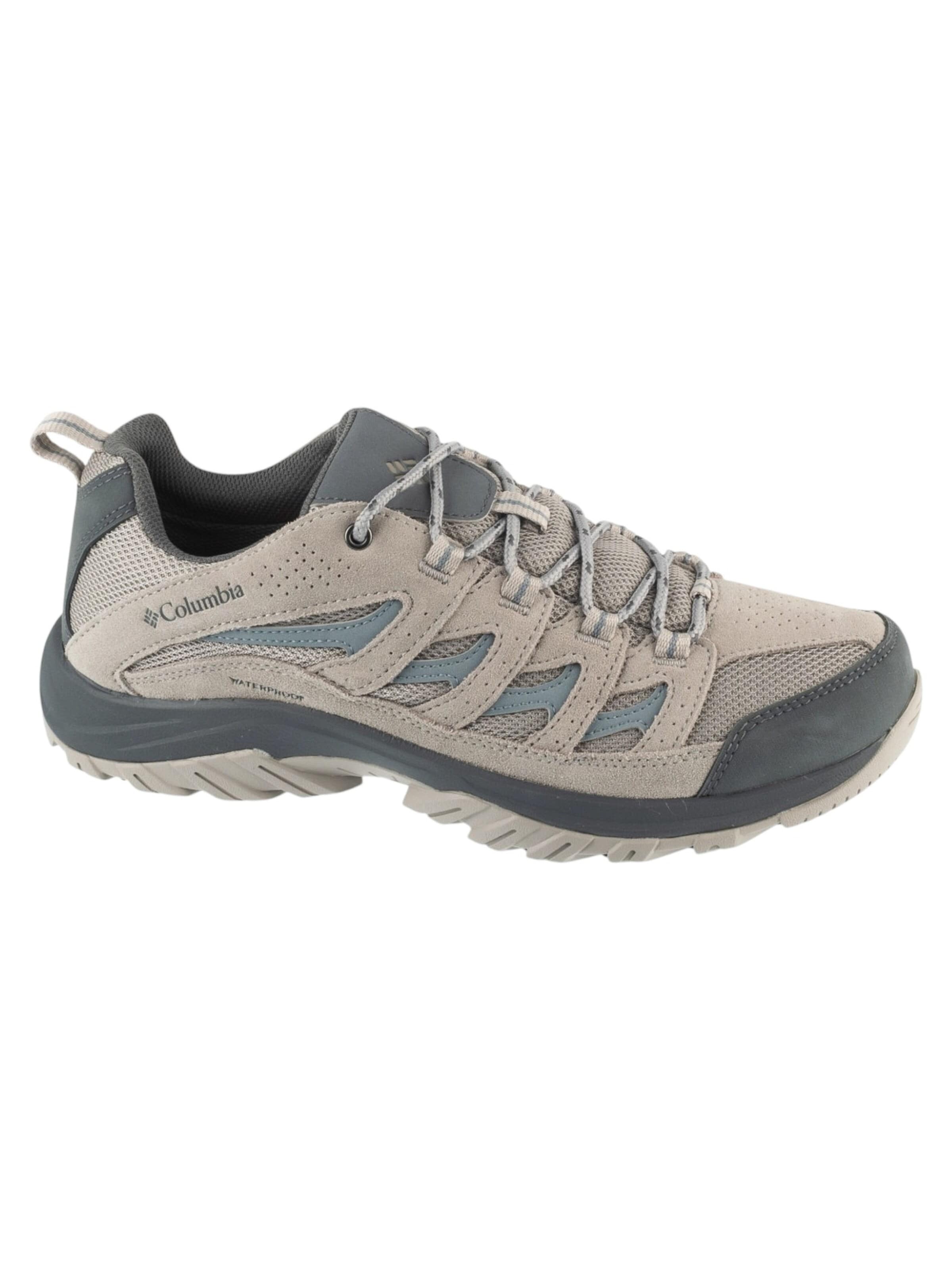COLUMBIA Lage schoen 'Columbia Crestwood Waterproof' in Grijs: voorkant