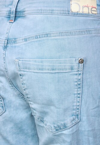 STREET ONE Slimfit Jeans in Blauw