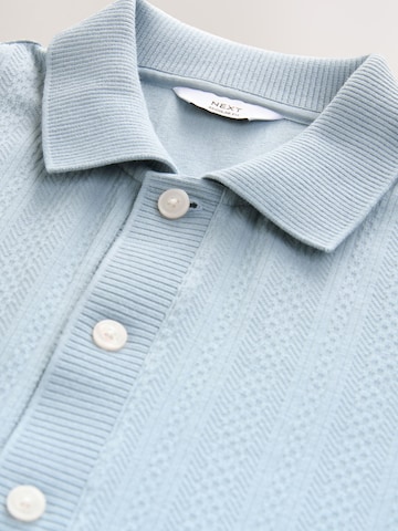 Next Regular fit Button Up Shirt in Blue
