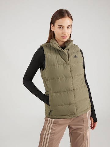 Gilet de sport 'HELIONIC' ADIDAS SPORTSWEAR en vert : devant