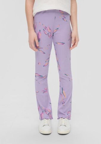 s.Oliver Flared Leggings in Purple: front
