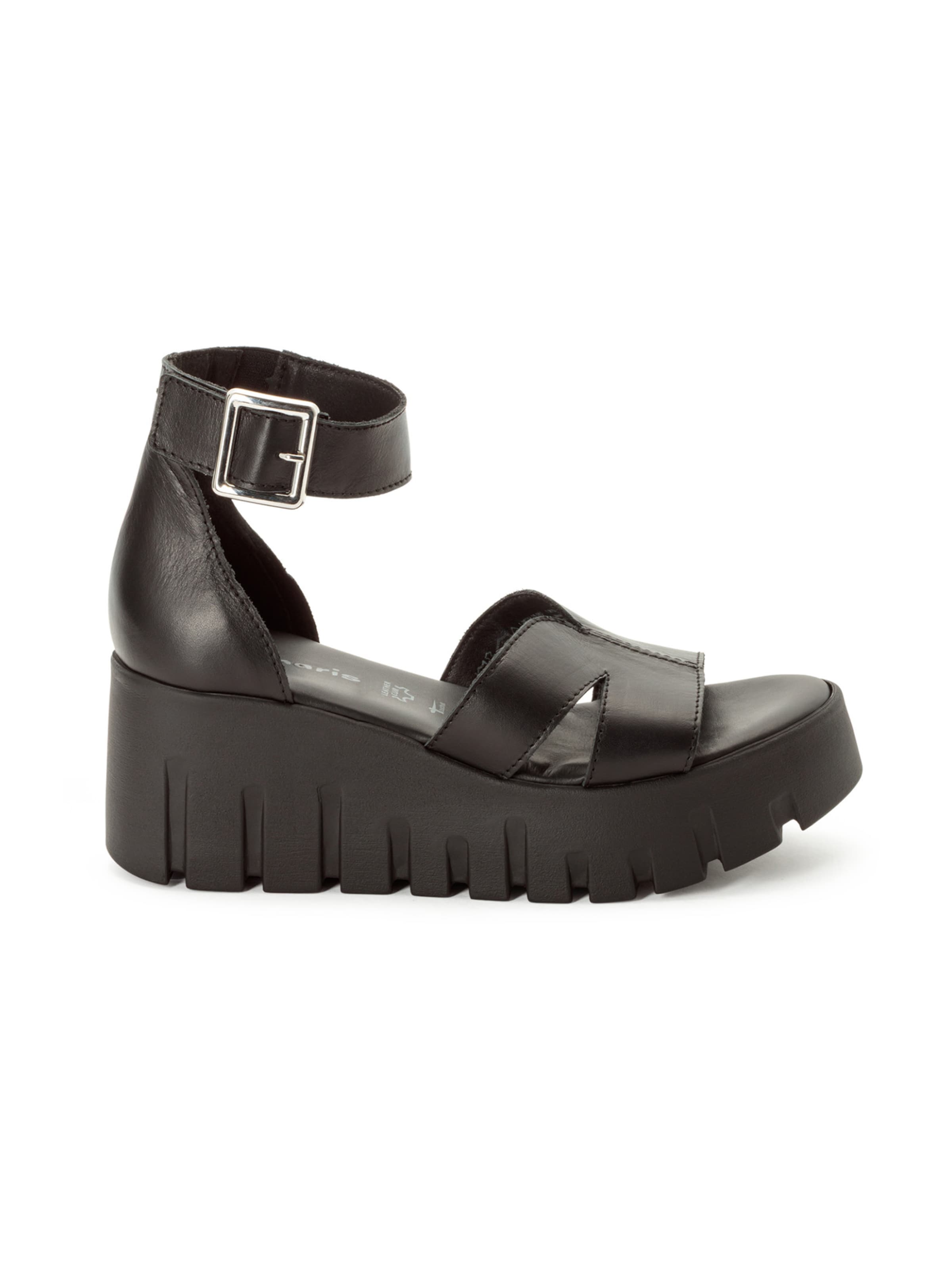 Tamaris - Sandalias con hebilla en negro