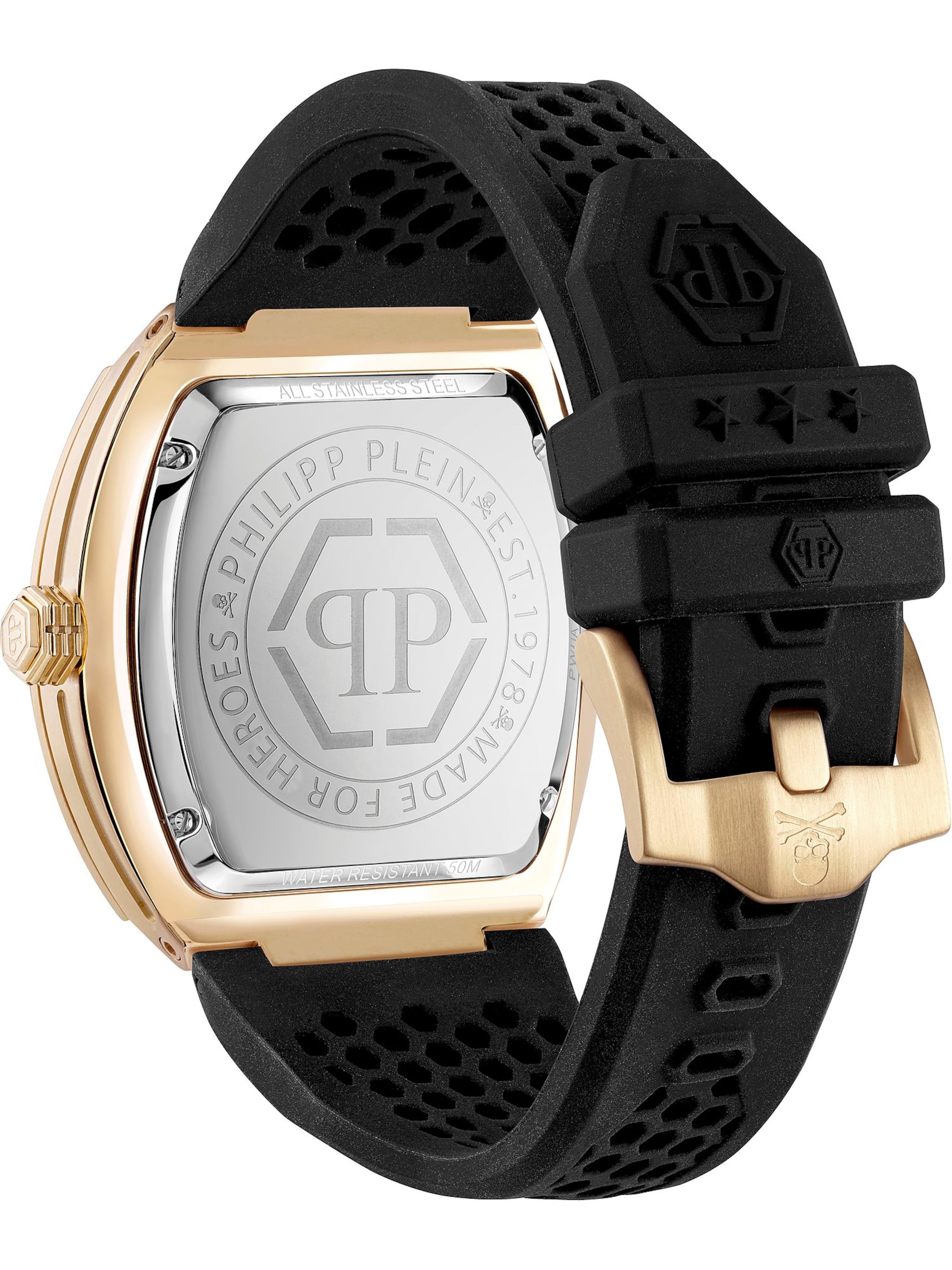 Philipp Plein Analog Watch 'The Hexagon Phantom' in Gold