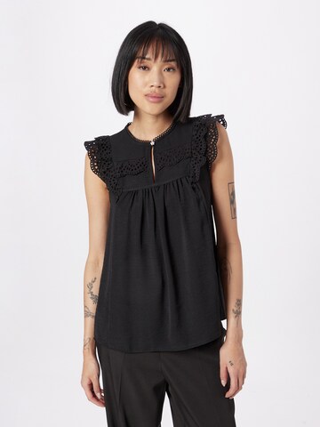 River Island - Blusa en negro: frente