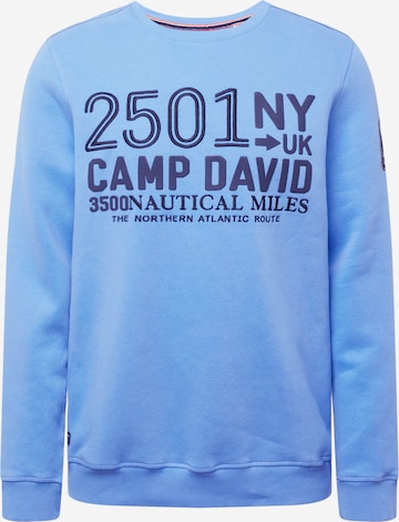 CAMP DAVID Sweatshirt in Blauw: voorkant