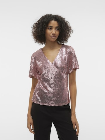 VERO MODA Blouse in Roze: voorkant