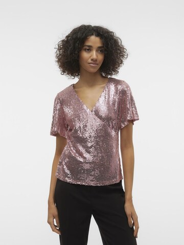 VERO MODA Blouse in Roze: voorkant