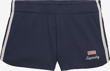 Superdry & Co Slimfit Shorts 'Athletic Essentials' in Blau: Vorderseite
