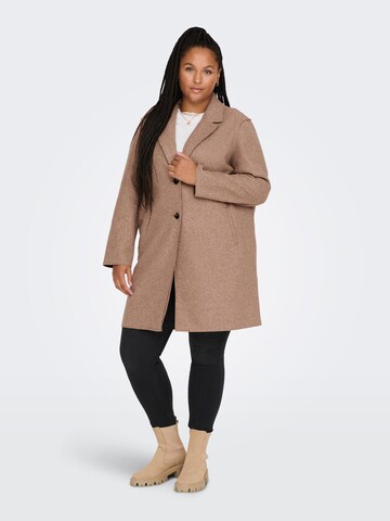 ONLY Carmakoma Between-Seasons Coat 'Carrie' in Brown