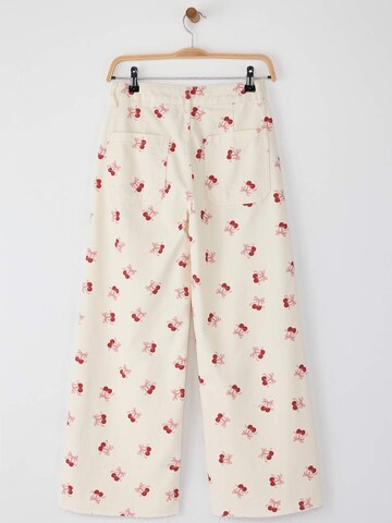 Wide leg Jeans de la Trendyol pe bej