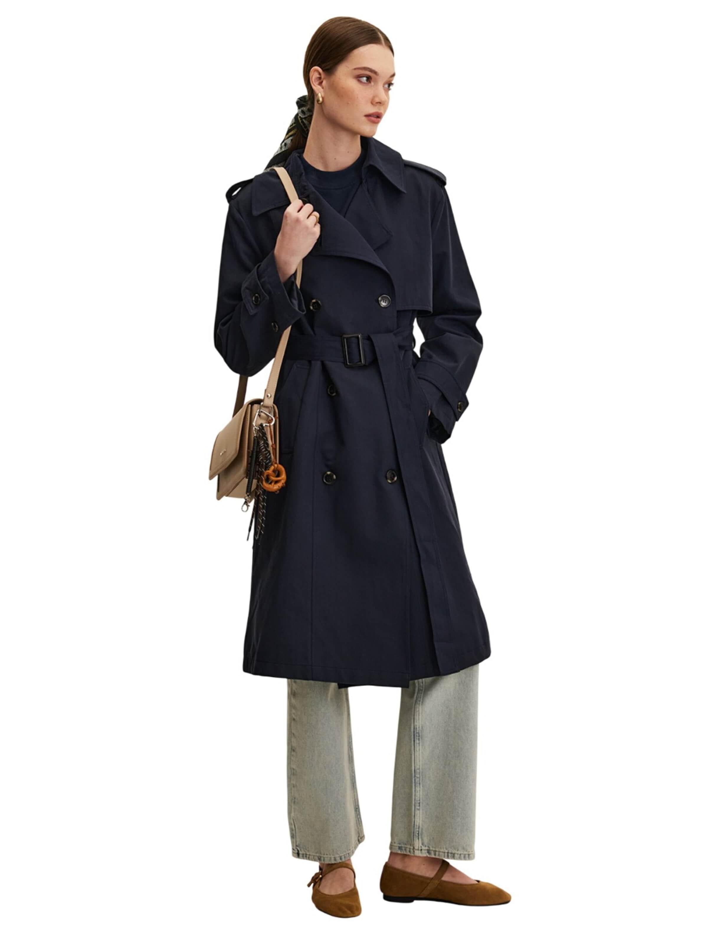 MANUKA Between-seasons coat in Blue