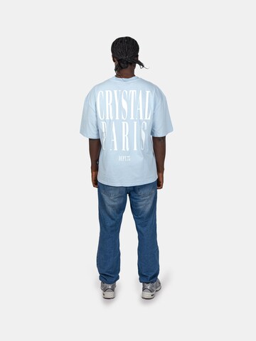 Crystal Paris Shirt 'Face' in Blue